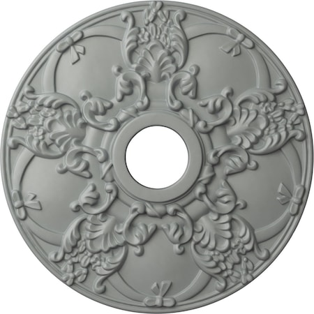 Ekena Millwork Norwich Ceiling Medallion (Fits Canopies up to 4 1/2"), 18"OD x 3 1/2"ID x 1 3/8"P, Primed White CM18NO